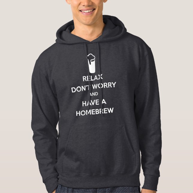 Gardez le calme et ayez les sweat - shirts à (Devant)