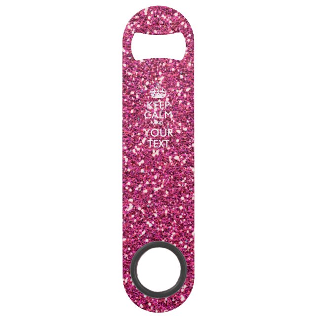 Gardez le calme et ayez votre texte sur le rose de (Devant)