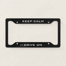 Gardez le calme et conduisez sur le noir drôle