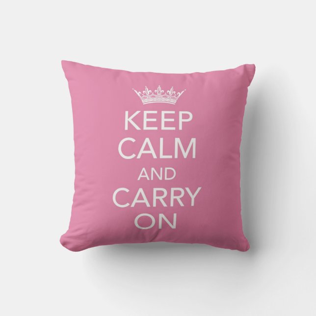 Gardez le calme et continuez le coussin (Recto)