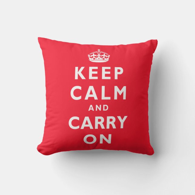 Gardez le calme et continuez sur le Coussin avec V (Recto)