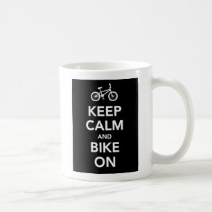 Gardez le calme et faites du vélo sur la tasse