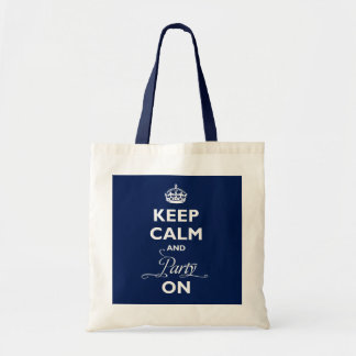 Gardez le calme et la partie sur le sac