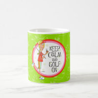 Gardez le calme et le golf sur la tasse