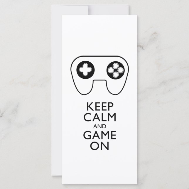 GARDEZ LE CALME ET LE JEU EN MARCHE - Pavé de jeu (Devant)