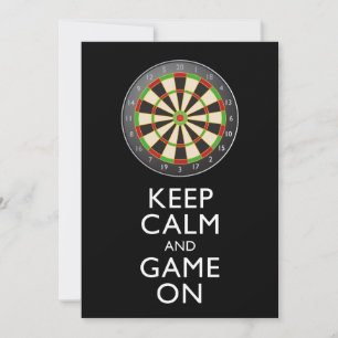 GARDEZ LE CALME ET LE JEU SUR - Cible de flechette