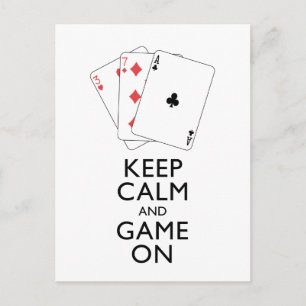 GARDEZ LE CALME ET LE JEU SUR - Jeux de cartes