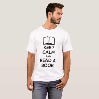 Gardez le calme et lisez un T-shirt de livre