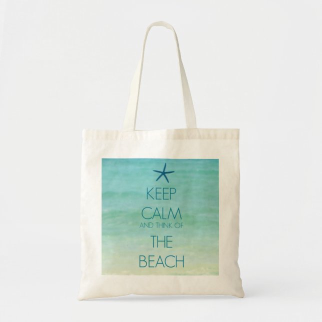 GARDEZ LE CALME ET PENSEZ AU SAC DE PLAGE (Devant)