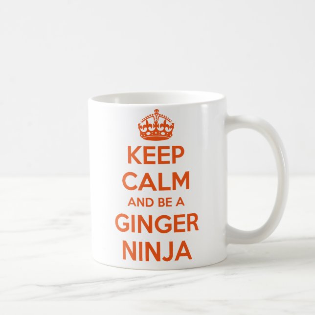 Gardez le calme et soyez une tasse de Ninja de (Droite)