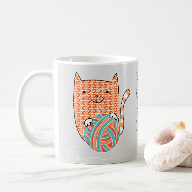 Gardez le calme et transportez de la Mug en fil de (Avec donut)