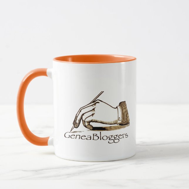 Gardez le calme GeneaBloggers Mug (Gauche)