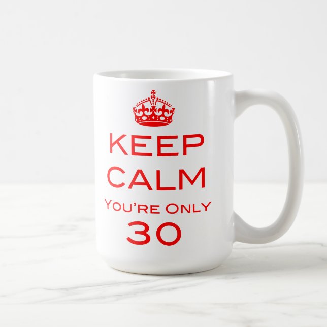Gardez le calme que vous êtes tasse de seulement (Droite)
