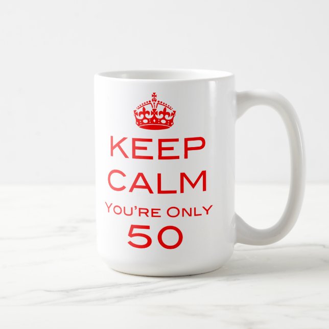 Gardez le calme que vous êtes tasse de seulement (Droite)