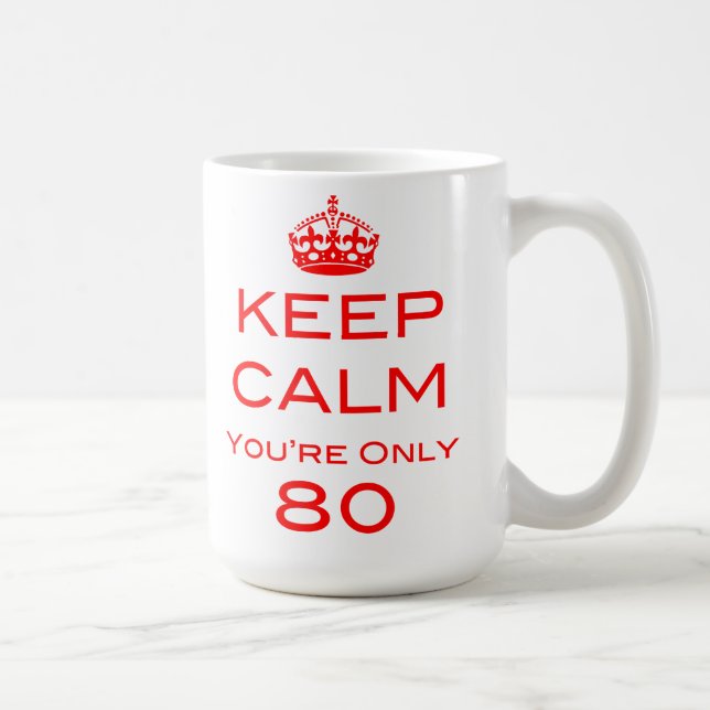 Gardez le calme que vous êtes tasse de seulement (Droite)