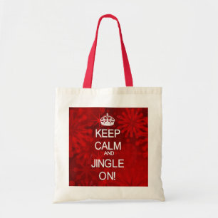 Gardez le calme sac cadeau rouge Jingle de Noël