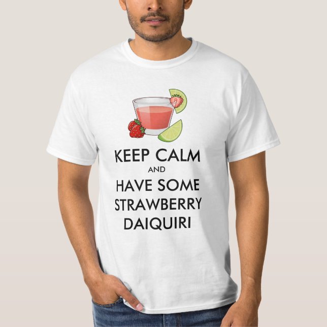 Gardez le calme - T-shirt fraise Daiquiri (Devant)
