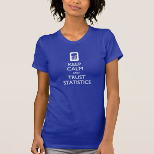 Gardez le grand T-shirt de données de statistiques
