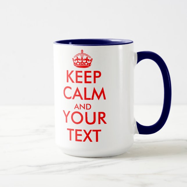Gardez le modèle calme de tasse (Droite)