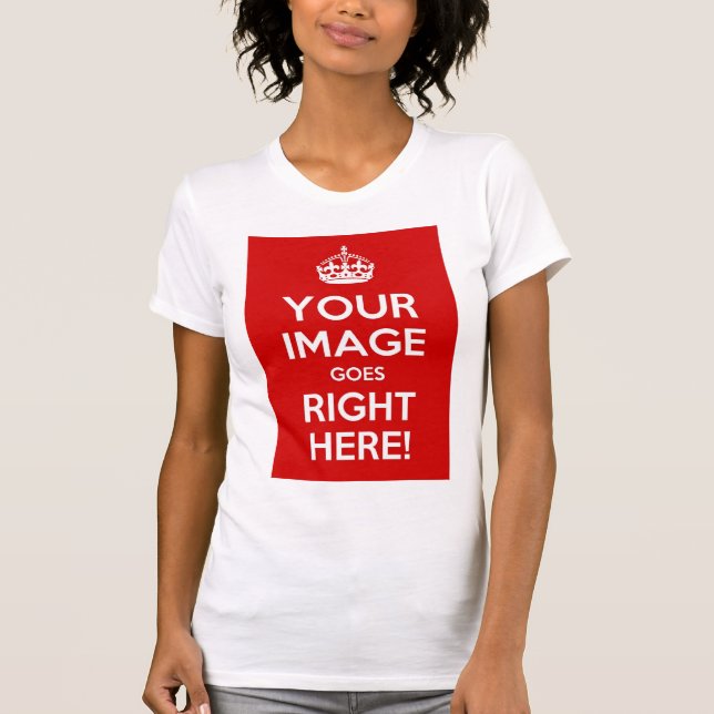 Gardez le petit T-shirt de dames calmes (Devant)