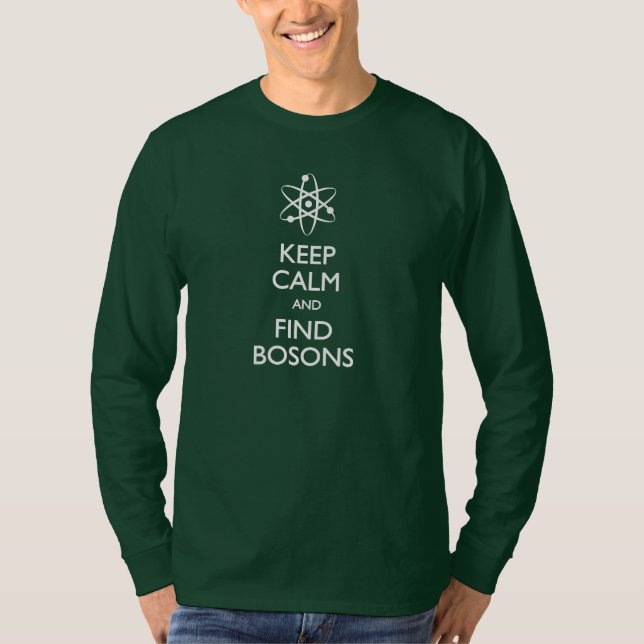 Gardez le T-shirt calme de bosons de découverte (Devant)
