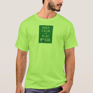 Gardez le T-shirt de Bocce de calme et de jeu