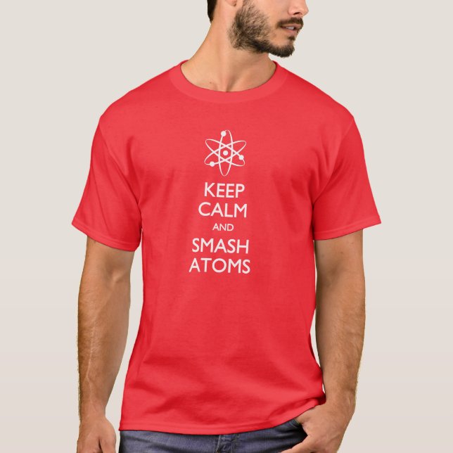 Gardez le T-shirt de physique d'atomes de fracas (Devant)
