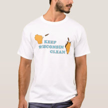 Gardez le T-shirt propre du Wisconsin