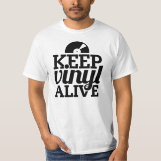 Gardez le T-shirt vivant de vinyle - DJ, se