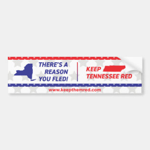 Gardez-les en rouge - Bumper Sticker CA à AZ