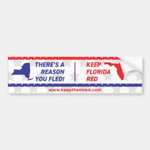 Gardez-les rouges - Bumper Sticker NY à FL