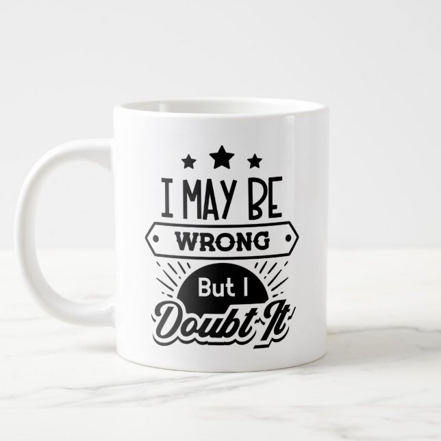Gardez ou concevez votre propre mug géant à café (Gauche)