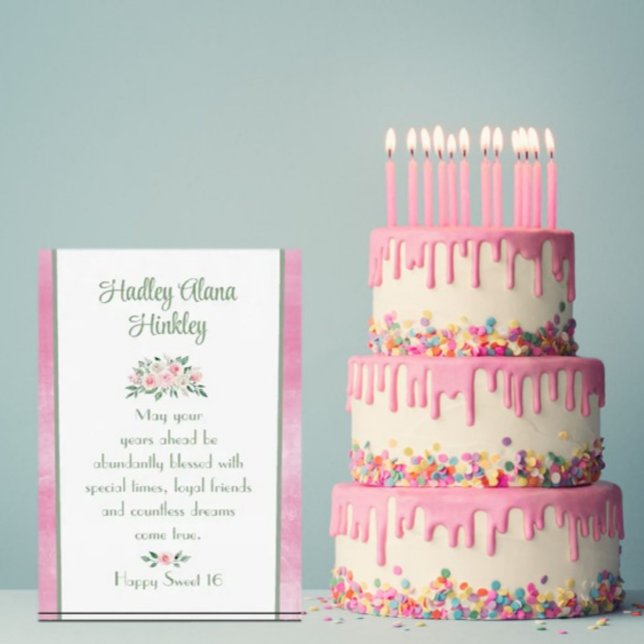 Gardez un cadeau ! Unique Sweet 16 Bloc photo (Créateur téléchargé)