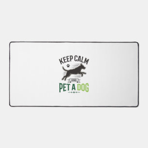 Gardez votre calme et caressez un chien Design de