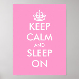 Gardez votre calme et dormez Poster pour la cham