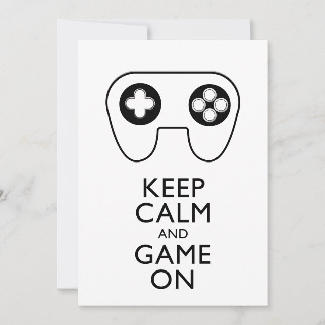 GARDEZ VOTRE CALME ET JOUEZ - Manette de jeu (Devant)