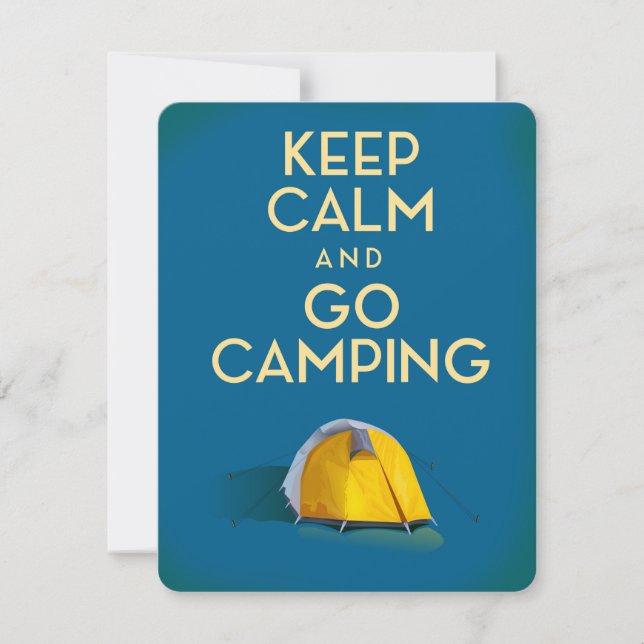 Gardez votre calme et partez camper impression vin (Devant)