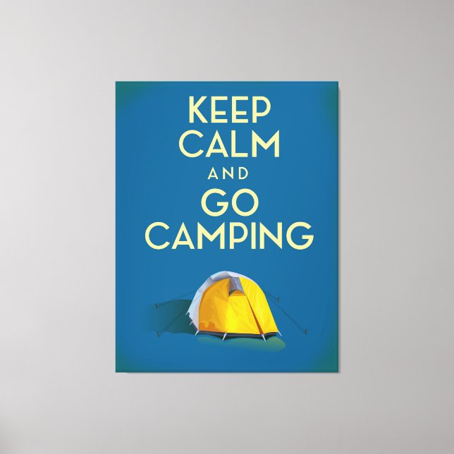 Gardez votre calme et partez camper impression vin (Recto)