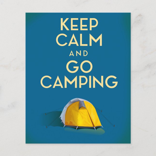 Gardez votre calme et partez camper impression vin (Devant)