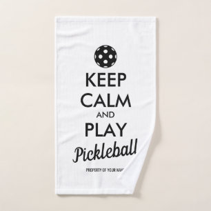 Gardez votre calme jeu de pickleball cadeau servie