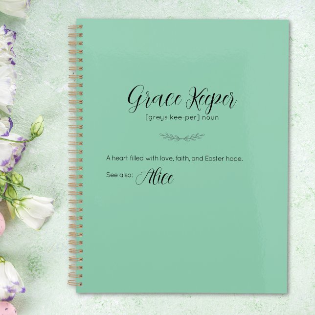 Gardien de grâce Planificateur de Pâques personnal (Grace Keeper Personalized Easter Planner)