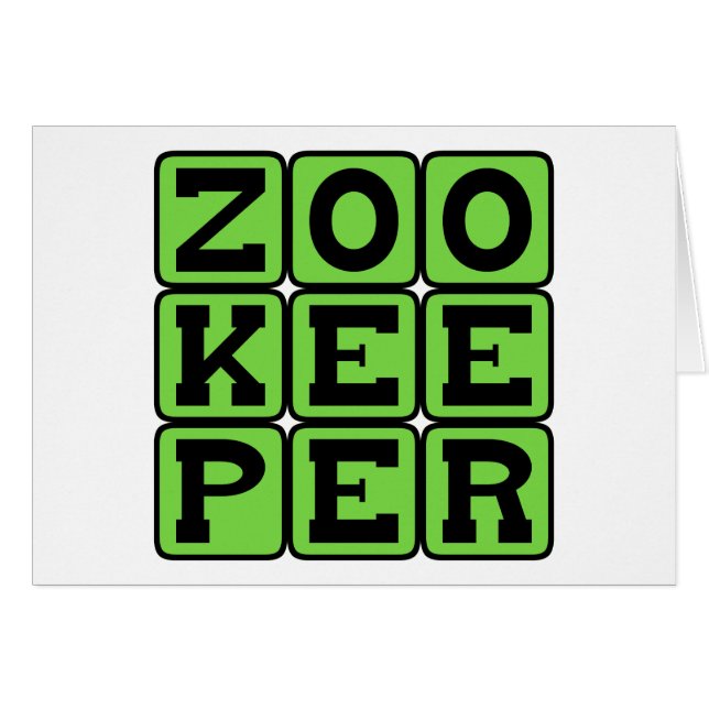 gardien de zoo, soigneur d'animaux (Devant horizontal)