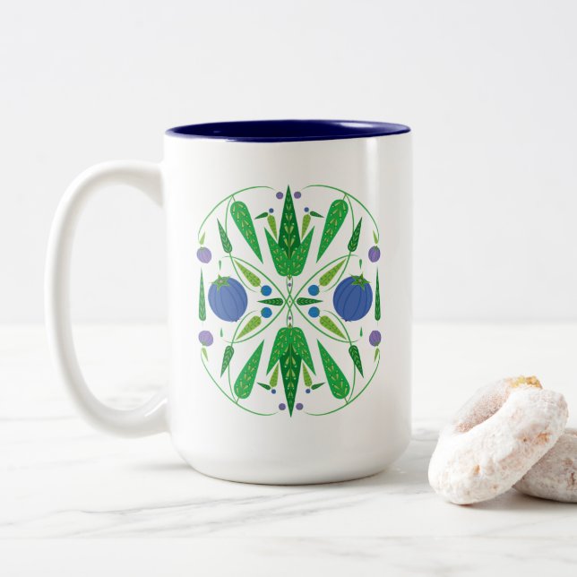 Gardien Des Blueberries 15oz. Mug (Avec donut)