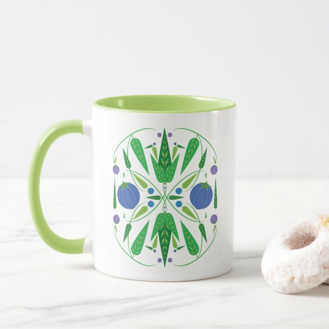 Gardien Des Blueberries Mug 11oz. (Avec donut)