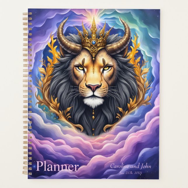 Gardiens au clair de lune – Lion cosmique.  (Devant)