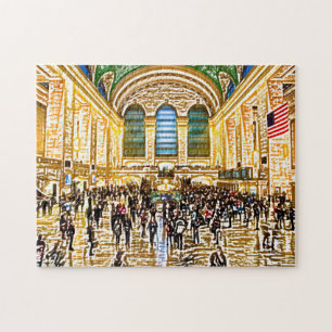 Gare Grand Central de Brooklyn. Jigsaw Puzzle