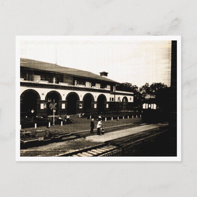 Gare - Temple, Carte postale TX (Devant)
