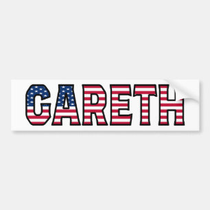Gareth Nom Vorname USA Aufkleber Sticker Auto