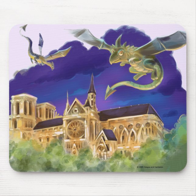 Gargouille Notre-Dame - Paris Tapis de Souris (Devant)