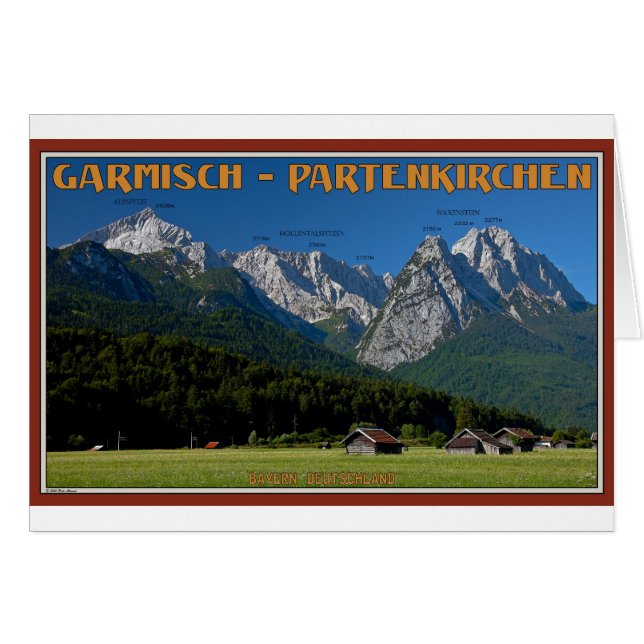 Garmisch - Le Zugspitze et l'Alpspitze (Devant horizontal)